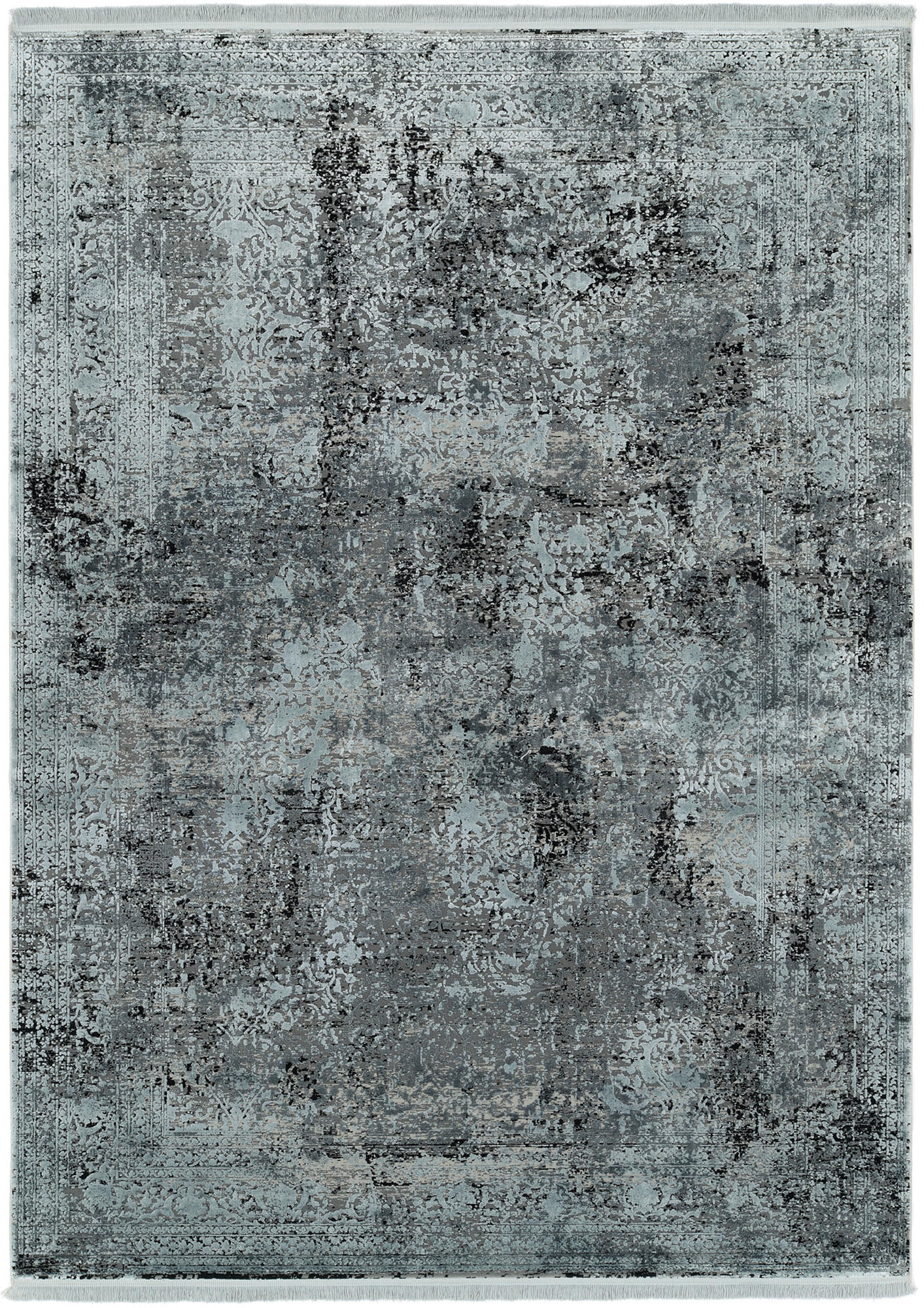 VINTAGE-TEPPICH 67/130 cm Grau  - Grau, Design, Textil (67/130cm) - Dieter Knoll