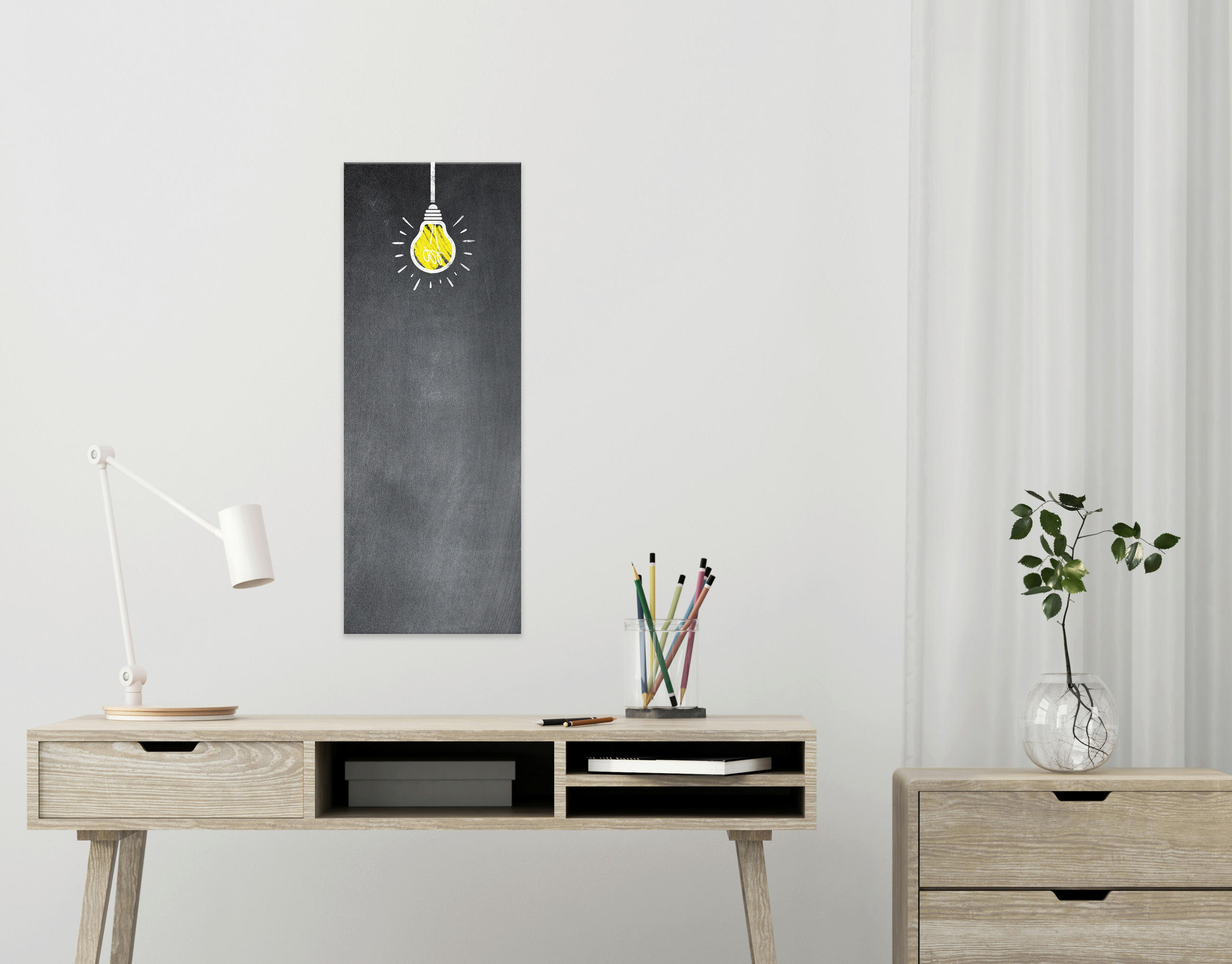 SKLENĚNÁ MAGNETICKÁ TABULE, sklo, 30/80 cm - vícebarevná, Konvenční, sklo (30/80cm) - Euroart