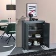 KOMMODE  in 80/103/38 cm  - Anthrazit/Schwarz, KONVENTIONELL, Holzwerkstoff/Metall (80/103/38cm) - Carryhome