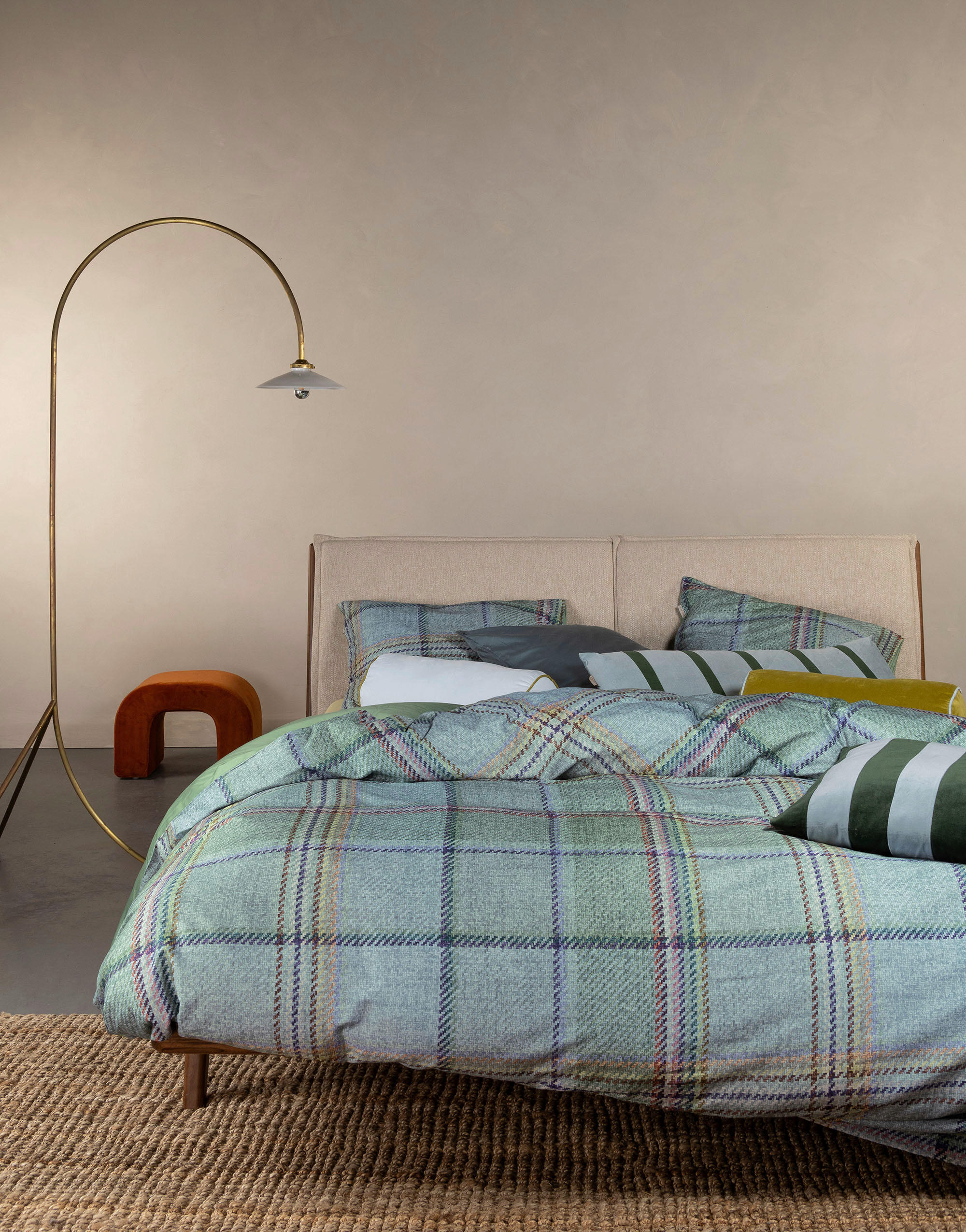 BETTWÄSCHE Meau 155/220 cm  - Grün, KONVENTIONELL, Textil (155/220cm) - Essenza