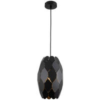 ZÁVESNÉ SVIETIDLO, 20/130 cm  - čierna, Trend, kov (20/130cm) - Novel