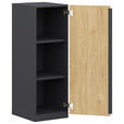 KOMMODE  in 40/112,5/41,9 cm  - Weiß/Hickory, Design, Holzwerkstoff/Metall (40/112,5/41,9cm) - Moderano