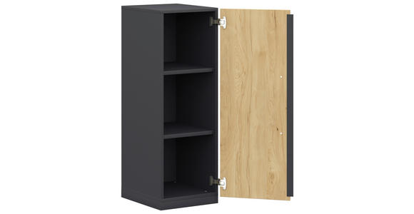 KOMMODE in 40/112,5/41,9 cm - Weiß/Hickory, Design, Holzwerkstoff/Metall (40/112,5/41,9cm) - Moderano