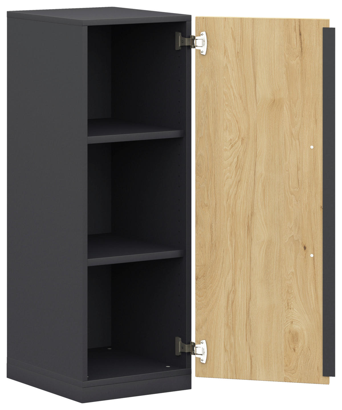 KOMMODE  in 40/112,5/41,9 cm  - Weiß/Hickory, Design, Holzwerkstoff/Metall (40/112,5/41,9cm) - Moderano