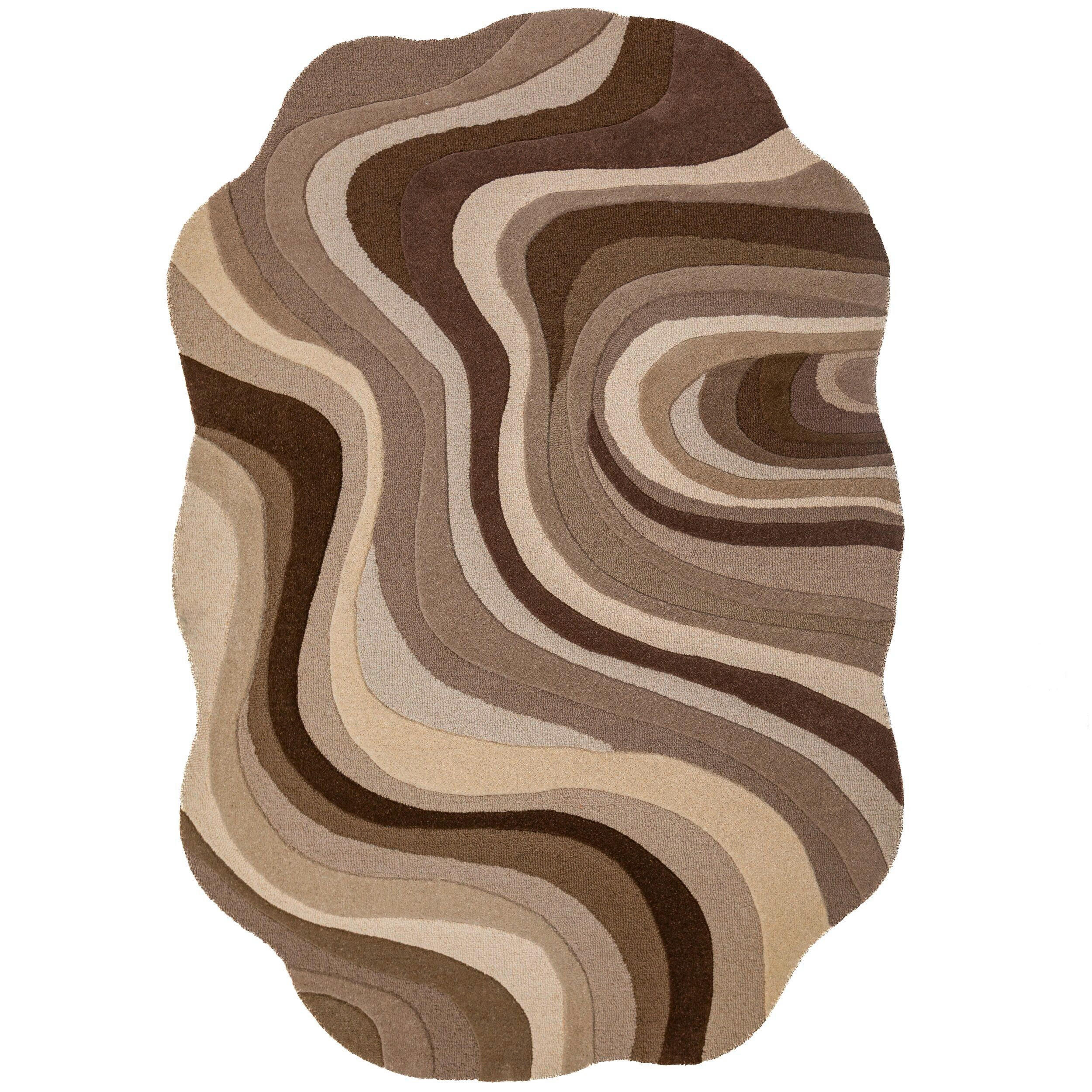 WOLLTEPPICH 200/290 cm Envy Beigebraun oval  - Beigebraun, Basics, Textil (200/290cm) - Flair Rugs