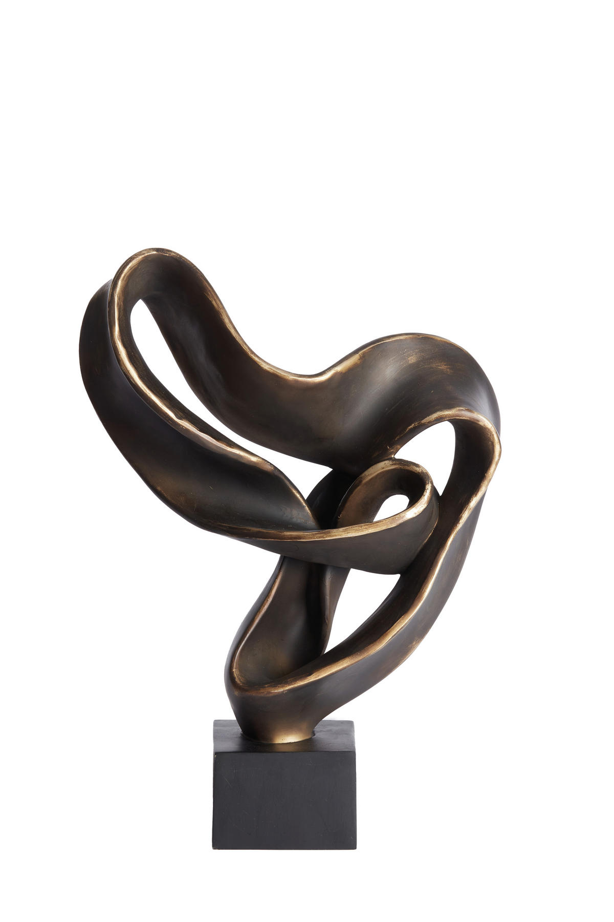 SKULPTUR - Goldfarben, Basics, Kunststoff (14.5/44.5/33cm) - Light & Living