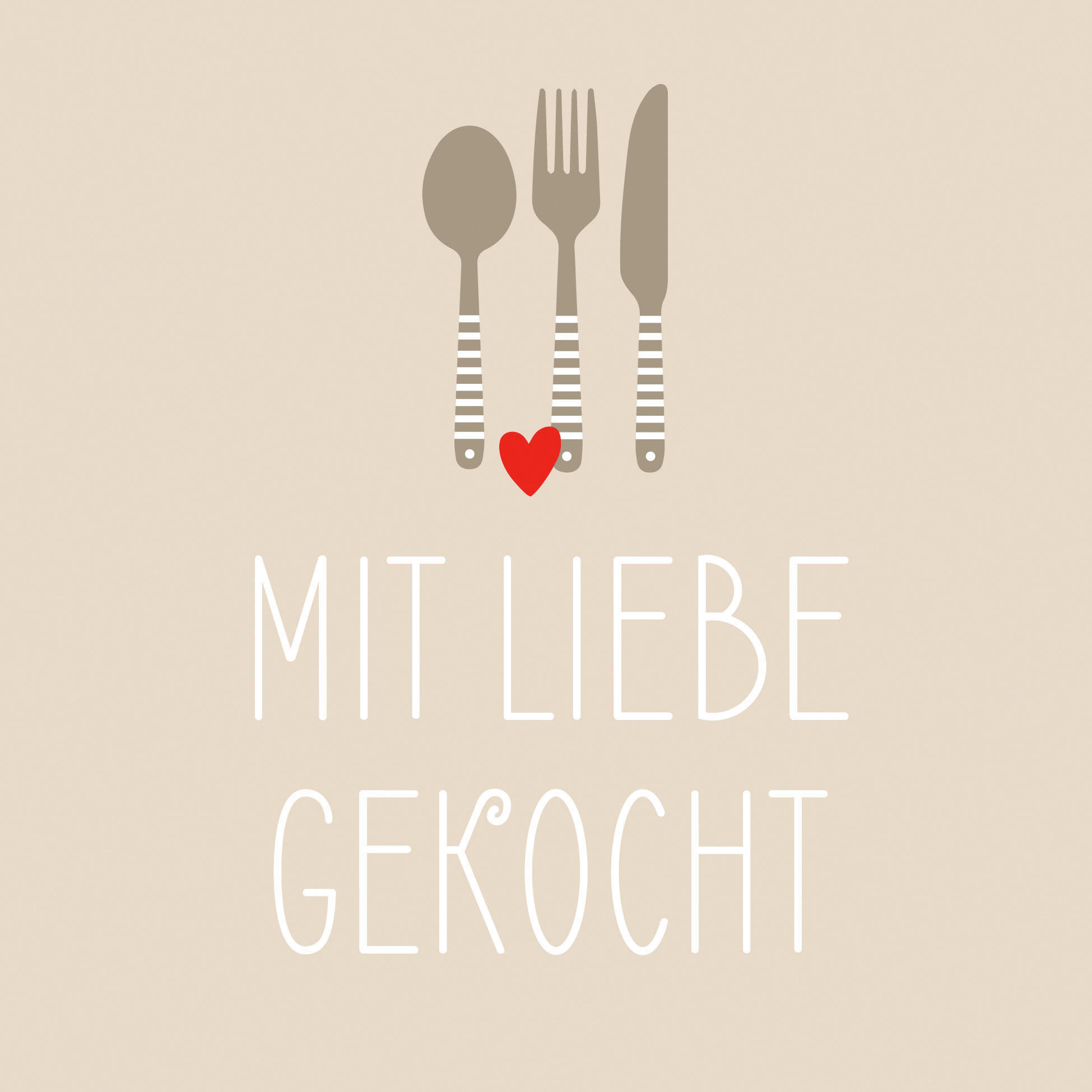 SERVIETTE  16,5/16,5 cm   - Multicolor, Basics, Papier (16,5/16,5cm) - PPD