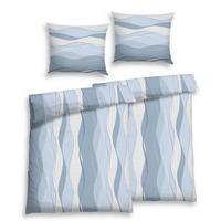 BETTWÄSCHE 4-teilig Seersucker 140/200 cm  - Blau, Basics, Textil (140/200cm) - Florella