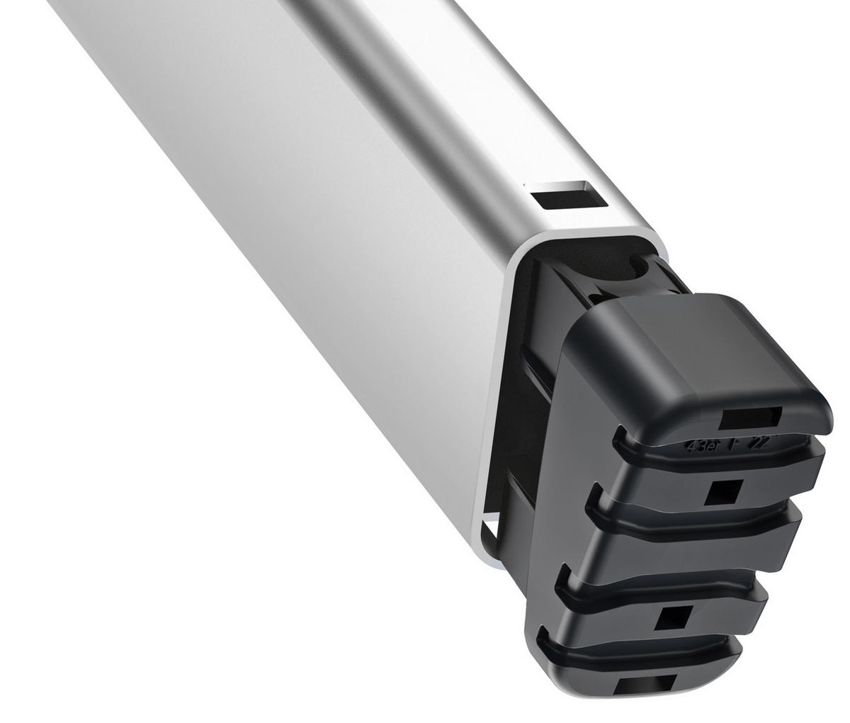 LEITER - Silberfarben, Basics, Kunststoff/Metall (45/146/85cm) - Hailo