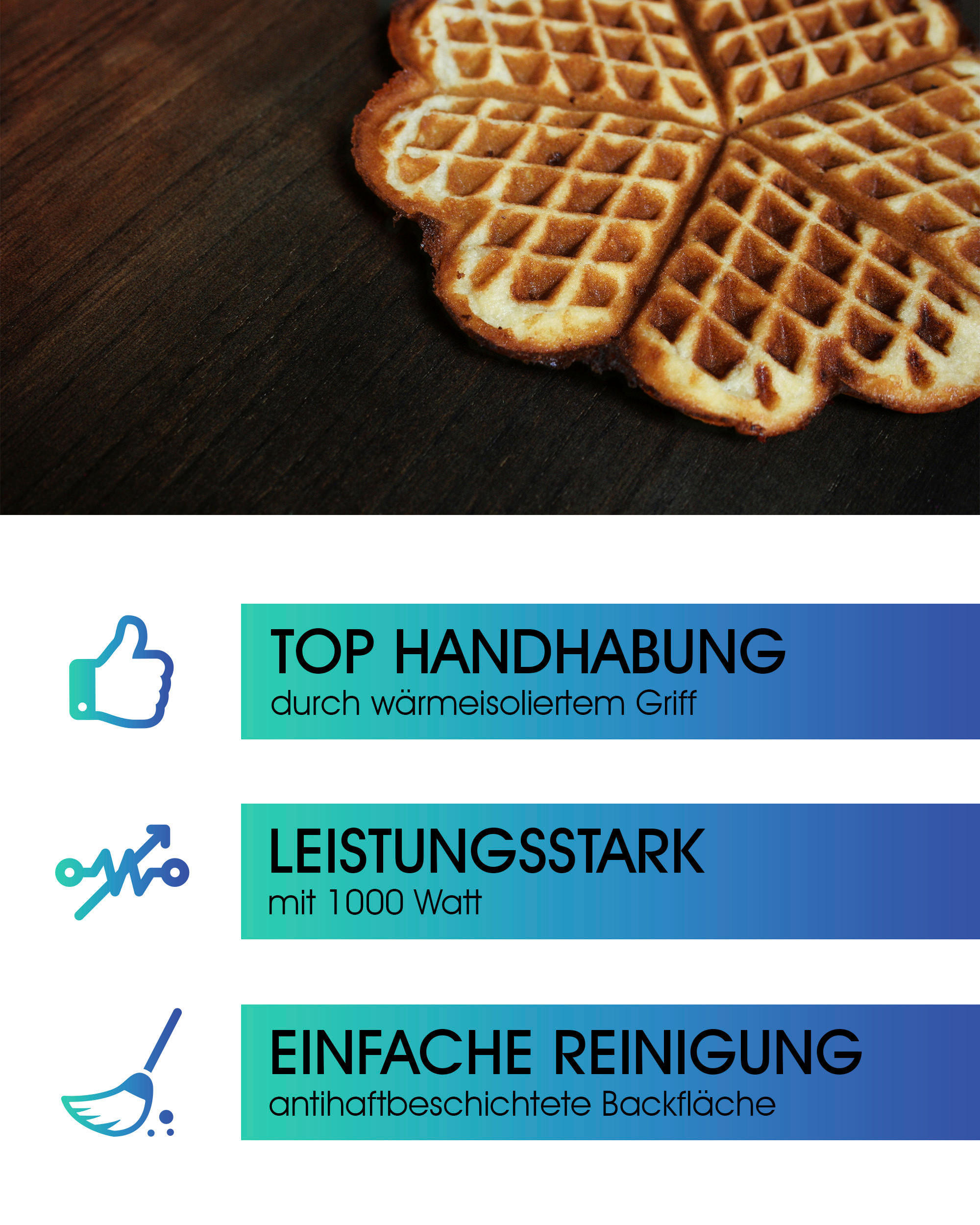 WAFFELAUTOMAT  - Edelstahlfarben/Schwarz, LIFESTYLE, Kunststoff/Metall (20/9,5/26cm) - Clatronic