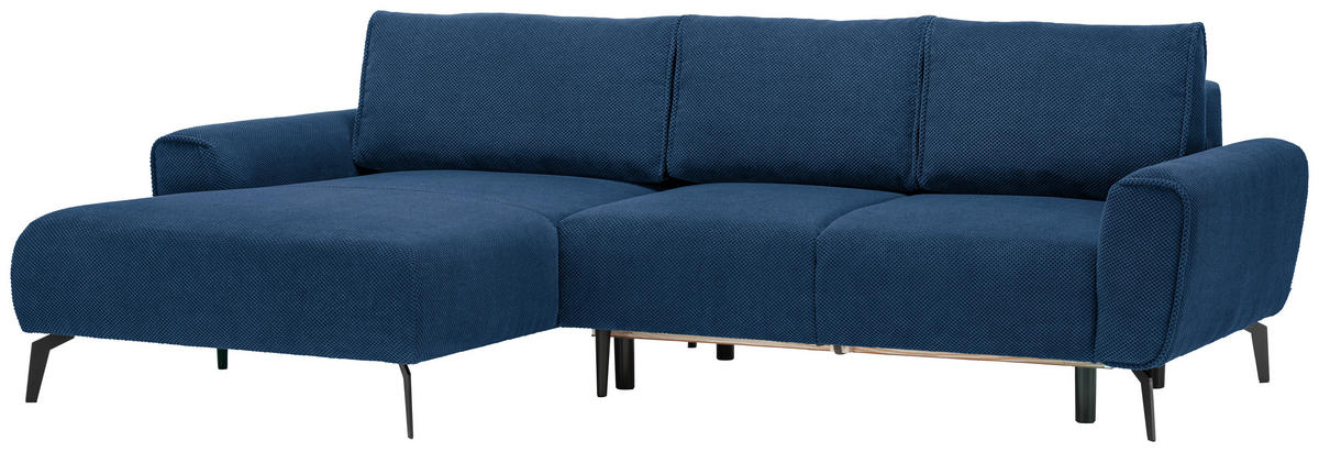 HÖRNSOFFA i vävt tyg blå  - blå/svart, Design, metall/textil (170/272cm) - Livetastic