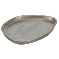 DEKOTELLER - Silberfarben, Basics, Metall (24/18cm)