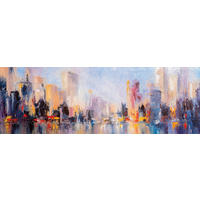 LEINWANDBILD Städte 180/60 cm  - Multicolor, Basics, Holz/Papier (180/60cm) - Euroart