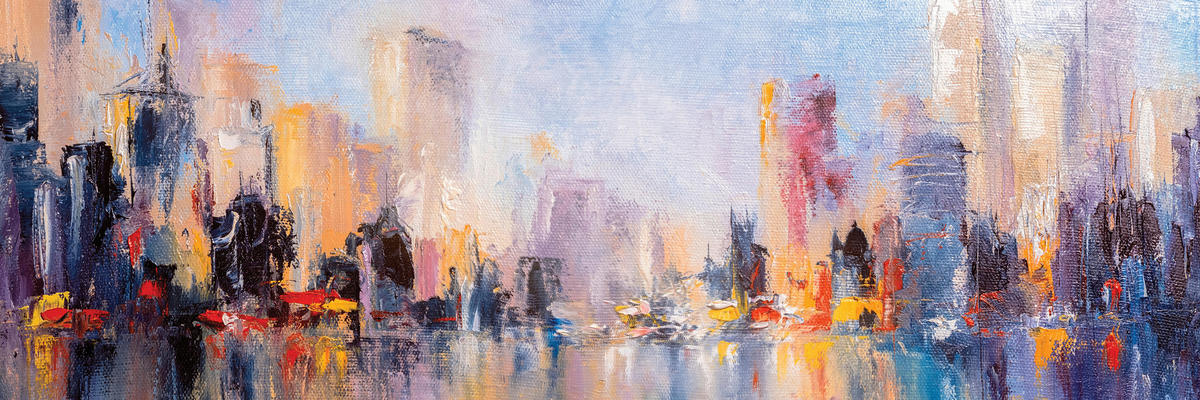 LEINWANDBILD Städte 180/60 cm  - Multicolor, Basics, Holz/Papier (180/60cm) - Euroart