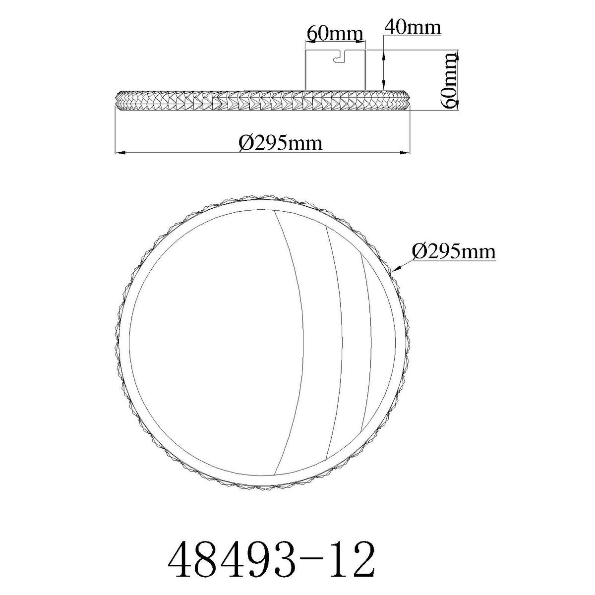 LED-DECKENLEUCHTE 29.5/6 cm   - Goldfarben/Schwarz, Design, Kunststoff/Metall (29.5/6cm) - Globo