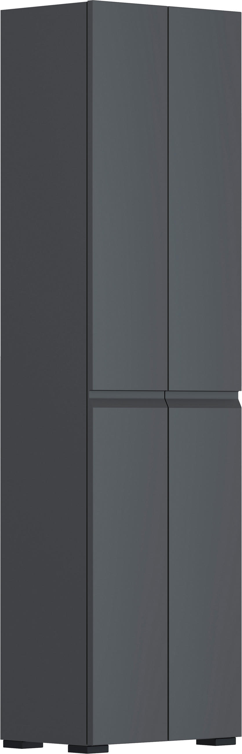 ORMAR GARDEROBNI  antracit  - crna/antracit, Design, drvni materijal/plastika (52/192/36cm) - Dieter Knoll