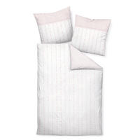 WENDEBETTWÄSCHE CHINCHILLA-S Flanell 135/200 cm  - Rosa/Weiß, Basics, Textil (135/200cm) - Janine