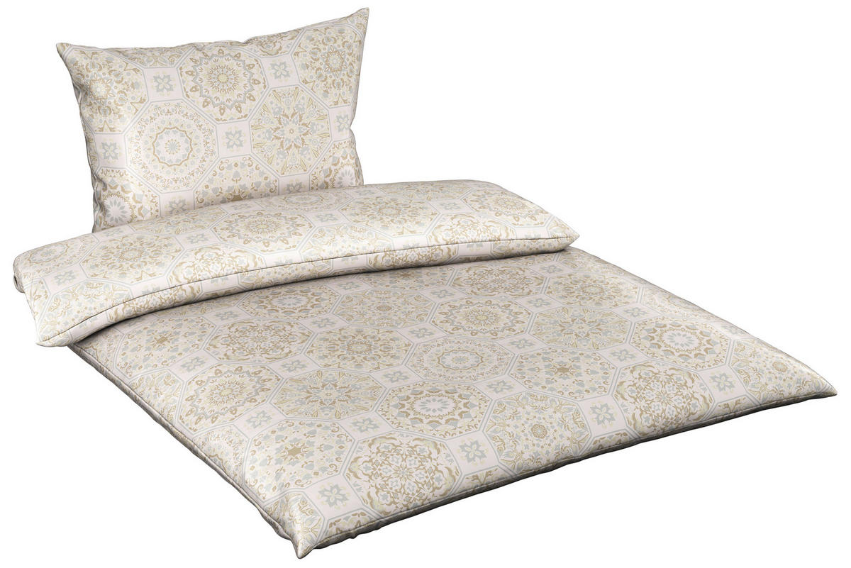 POVLEČENÍ, satén, šedá, béžová, 140/200 cm - šedá/béžová, Konvenční, textil (140/200cm) - Esposa