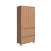 MIDISCHRANK 60/131/35 cm  - Sandfarben/Eichefarben, KONVENTIONELL, Holzwerkstoff/Kunststoff (60/131/35cm) - Xora