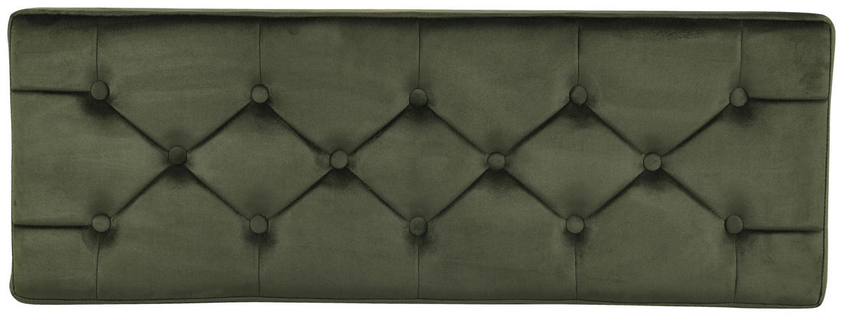 GARDEROBENBANK - Schwarz/Grün, Design, Textil/Metall (103/47/38cm) - MID.YOU