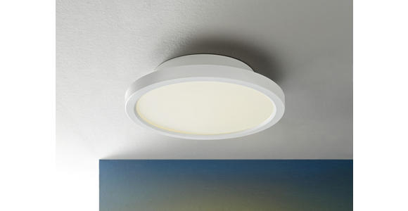 LED-DECKENLEUCHTE 30/30/5,2 cm - Weiß, Design, Metall (30/30/5,2cm) - Novel