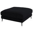 ECKSOFA  in Flachgewebe Schwarz  177/253 cm  - Schwarz, Design, Textil/Metall (177/253cm) - Dieter Knoll