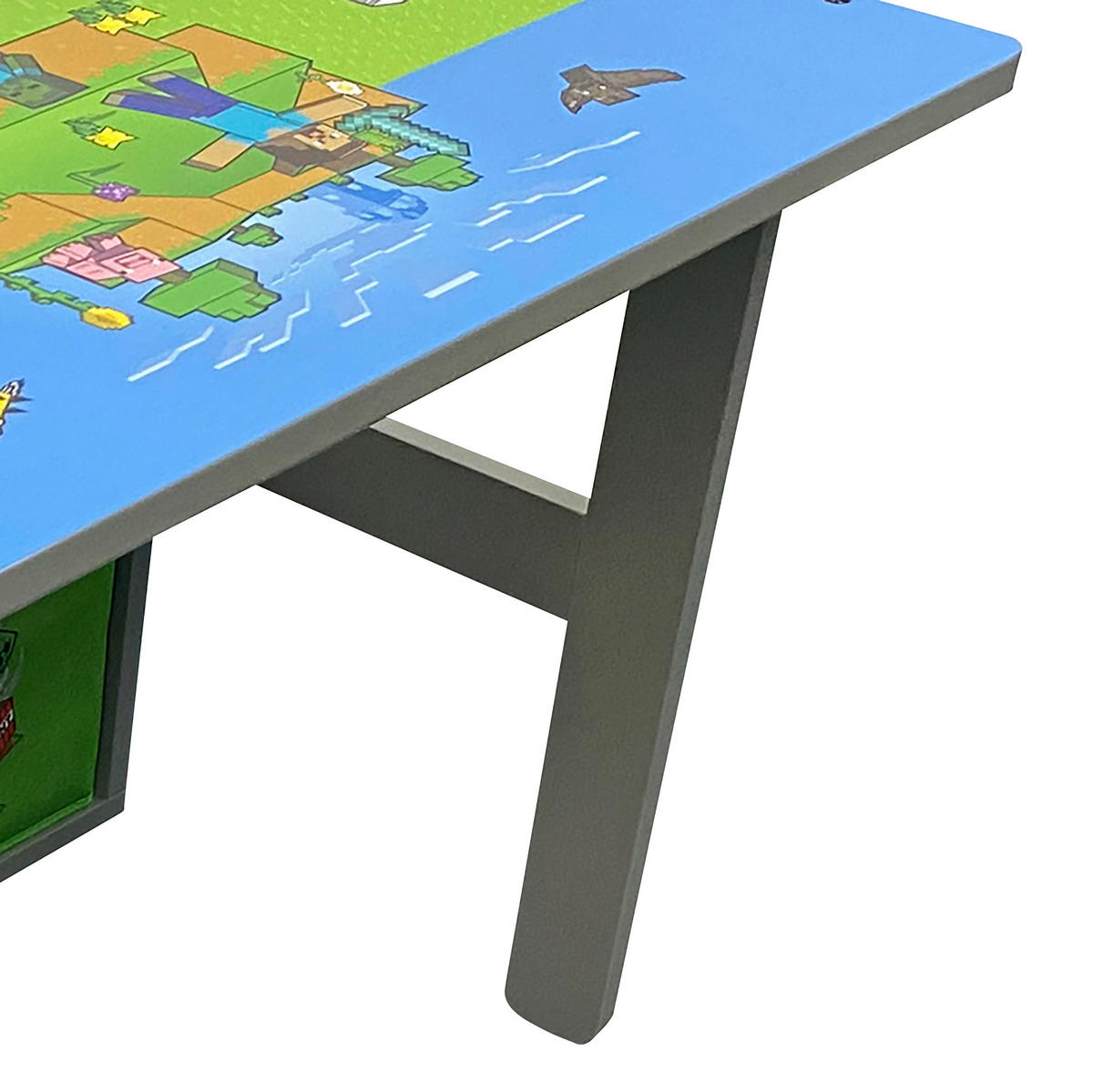 KINDERSITZBANK - Multicolor, MODERN, Holzwerkstoff/Textil (65,4/60/35cm) - Minecraft