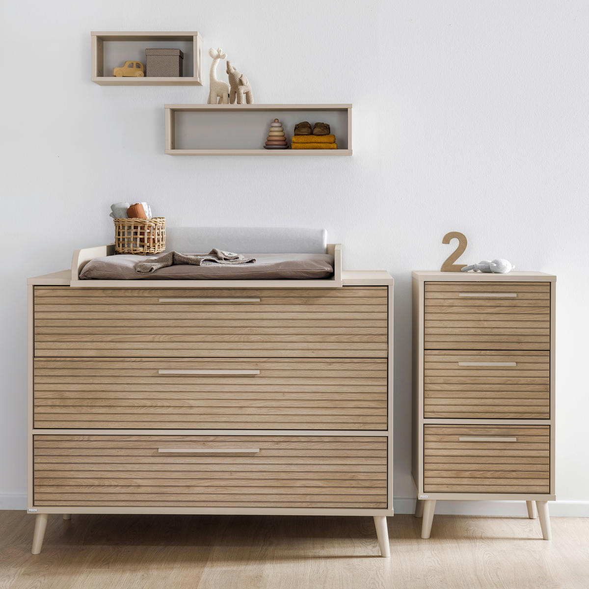 KOMMODE Eefje  in 123,5/93,2/57,1 cm  - Eichefarben/Beige, Basics, Holzwerkstoff (123,5/93,2/57,1cm) - Paidi