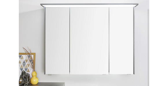 BADEZIMMER Dunkelgrau, Eichefarben - Dunkelgrau/Eichefarben, Design, Glas/Keramik (91cm) - Dieter Knoll