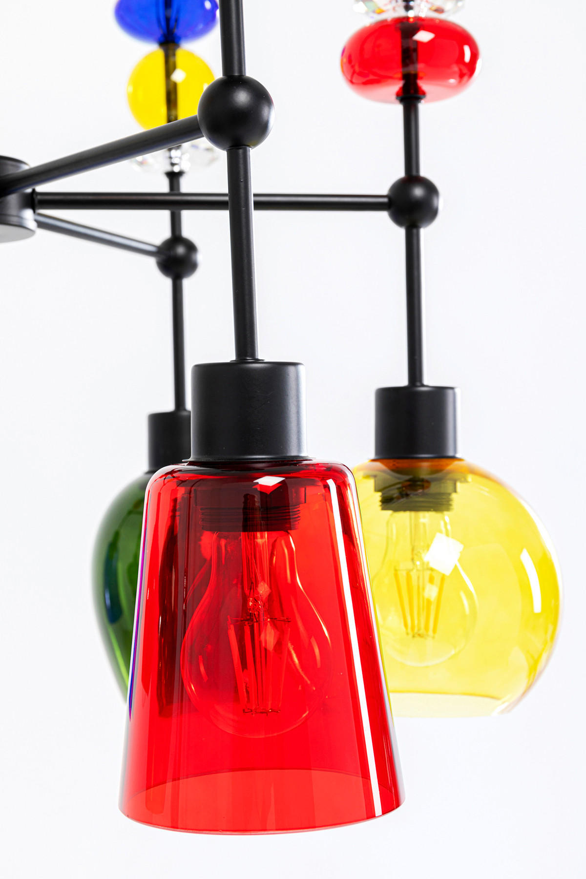 HÄNGELEUCHTE Mazzo Sei 61/88/61 cm   - LIFESTYLE, Glas/Metall (61/88/61cm) - Kare-Design