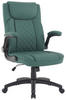 Carryhome Executive Chair in Dark Green Leather Look