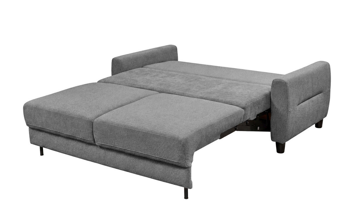 SCHLAFSOFA Chenille Grau  - Schwarz/Grau, Modern, Holz/Textil (192/83/99cm) - MID.YOU