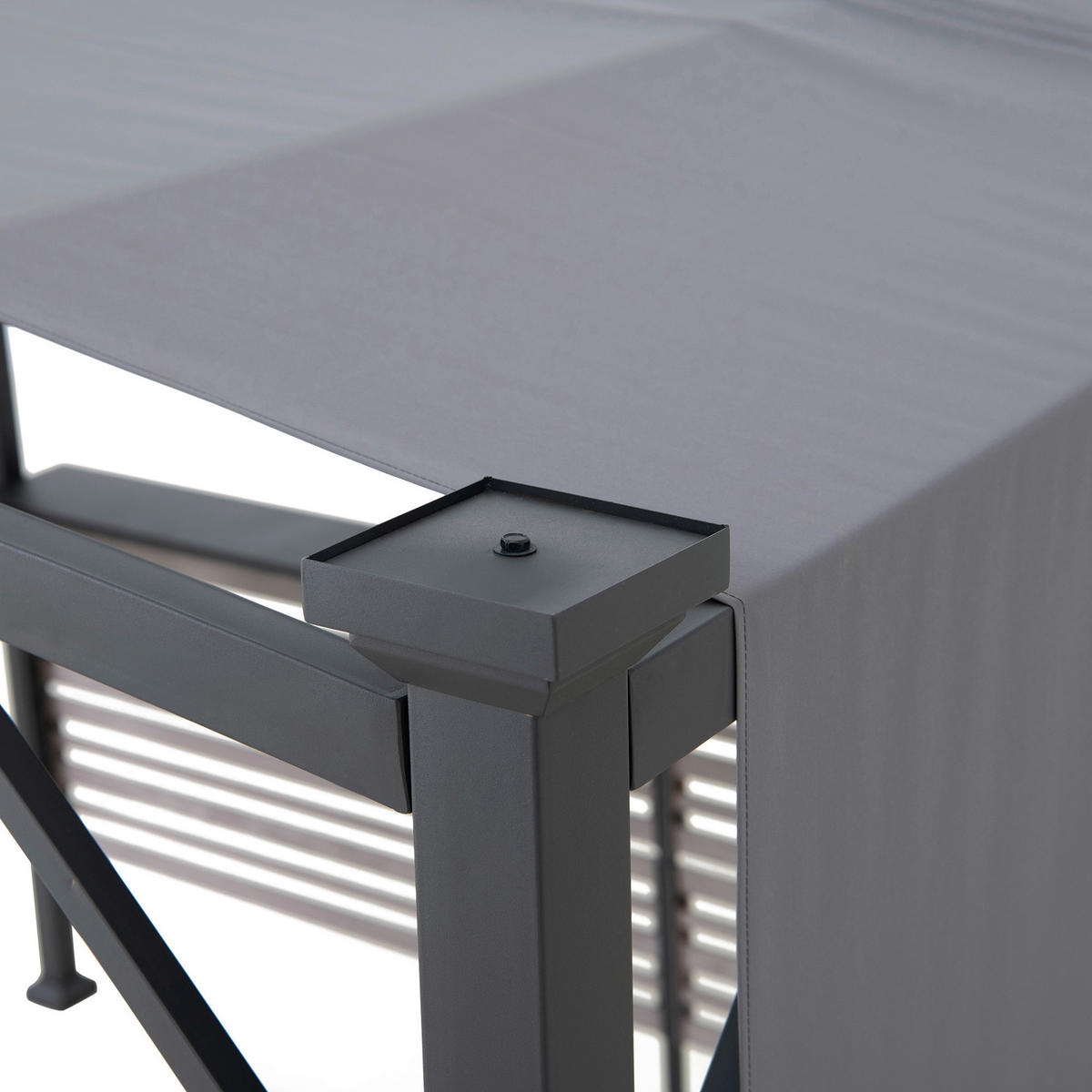 PERGOLA 300/227/270 cm   - Anthrazit/Grau, Basics, Textil/Metall (300/227/270cm) - Modante