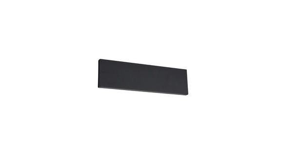 LED-WANDLEUCHTE 28/4,5/8 cm  - Schwarz, Design, Kunststoff/Metall (28/4,5/8cm) - Novel