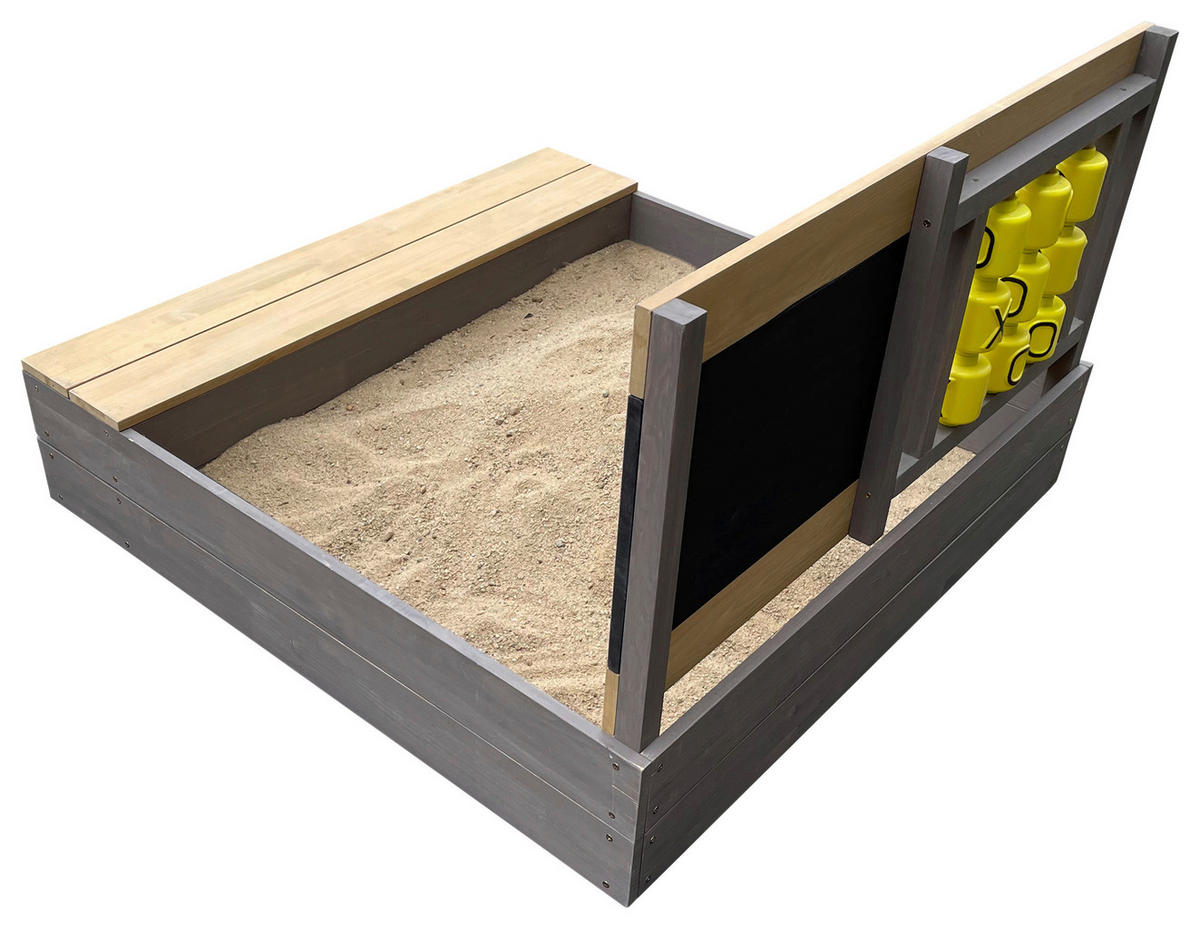 SANDKASTEN  - Braun/Grau, KONVENTIONELL, Holz (100/65,5/100cm) - Ambia Garden