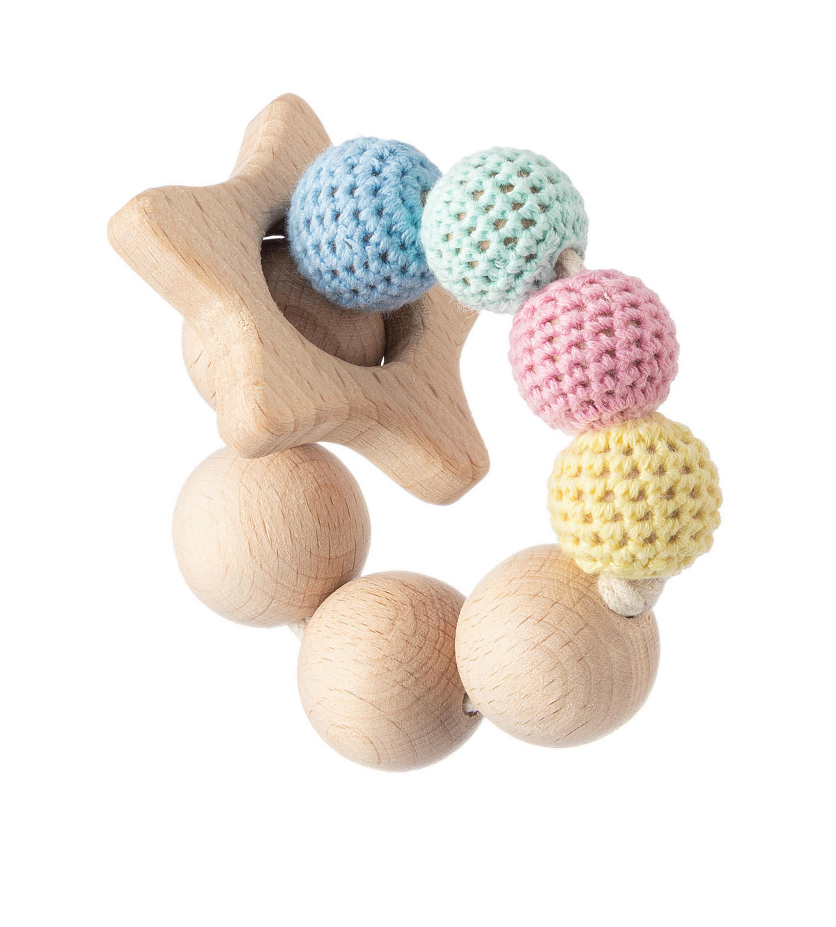 KINDERSPIELSET  - Multicolor, Basics, Holz/Textil - Patinio
