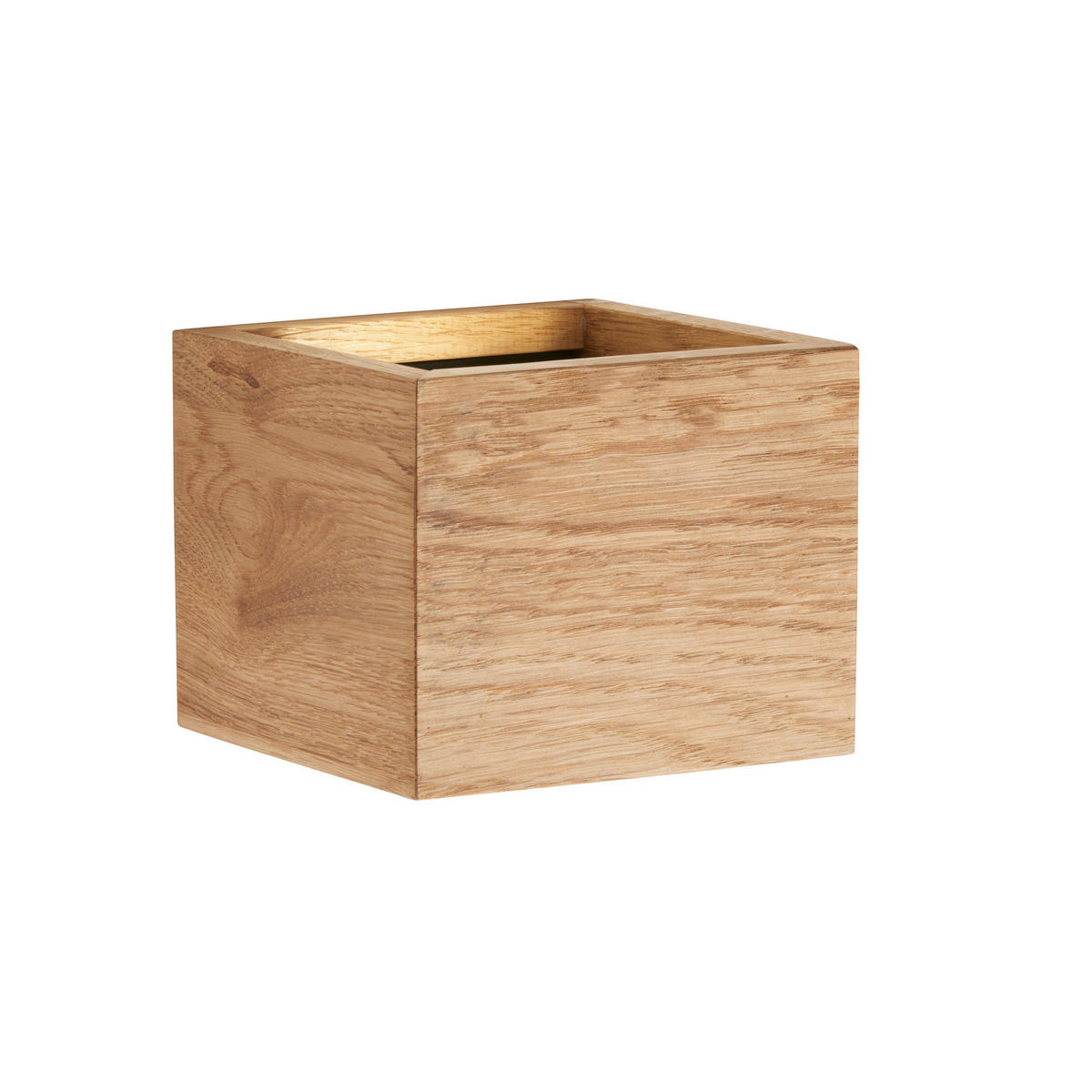 LED VÄGGLAMPA Shine-Wood 12,5/10/11,5 cm   - svart, Natur, metall/trä (12,5/10/11,5cm) - Fischer & Honsel