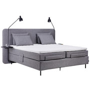 BOXSPRINGBETT 180/200 cm in Grau - Grau, KONVENTIONELL, Holz/Textil (180/200cm) - Jensen