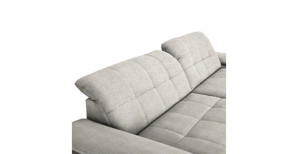ECKSOFA  in Webstoff Beige  265/180 cm  - Beige/Schwarz, Design, Textil/Metall (265/180cm) - Carryhome