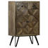 HIGHBOARD Mangoholz teilmassiv gebeizt, lackiert Braun - Schwarz/Braun, LIFESTYLE, Holz/Holzwerkstoff (80/127/40cm) - Carryhome