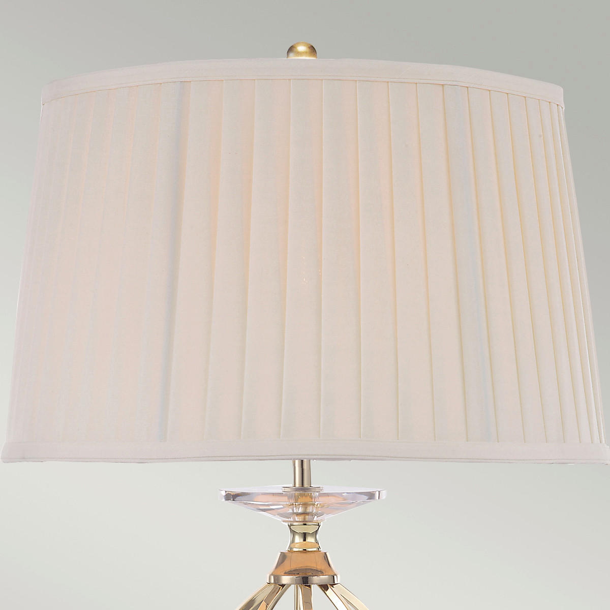 BORDSLAMPA 36/58 cm   - mässingsfärgad, Klassisk, metall/textil (36/58cm) - Elstead Lighting