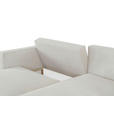 ECKSOFA Hellgrau Feincord  - Hellgrau/Schwarz, KONVENTIONELL, Kunststoff/Textil (242/151cm) - Carryhome