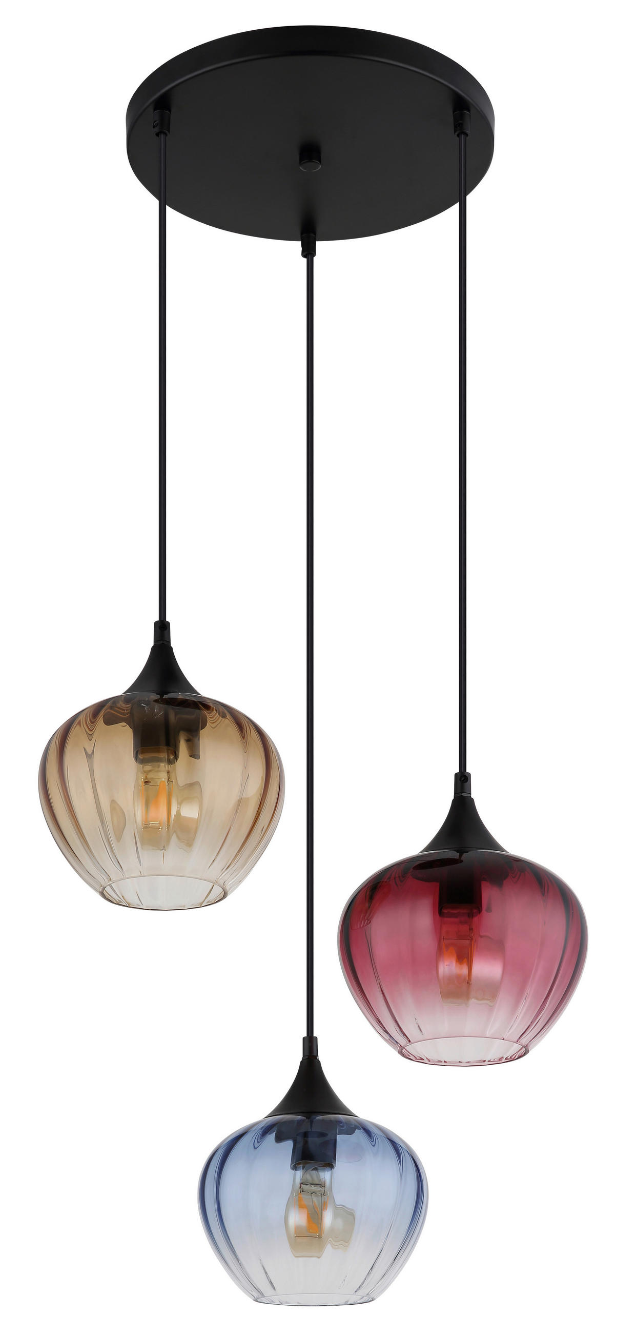 ZÁVĚSNÉ SVÍTIDLO, 45/150 cm  - černá, Basics, kov/plast (45/150cm)