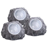 SOLCELLSLAMPA 15/12,5/10,5 cm   - klar/grå, Basics, plast (15/12,5/10,5cm) - Globo