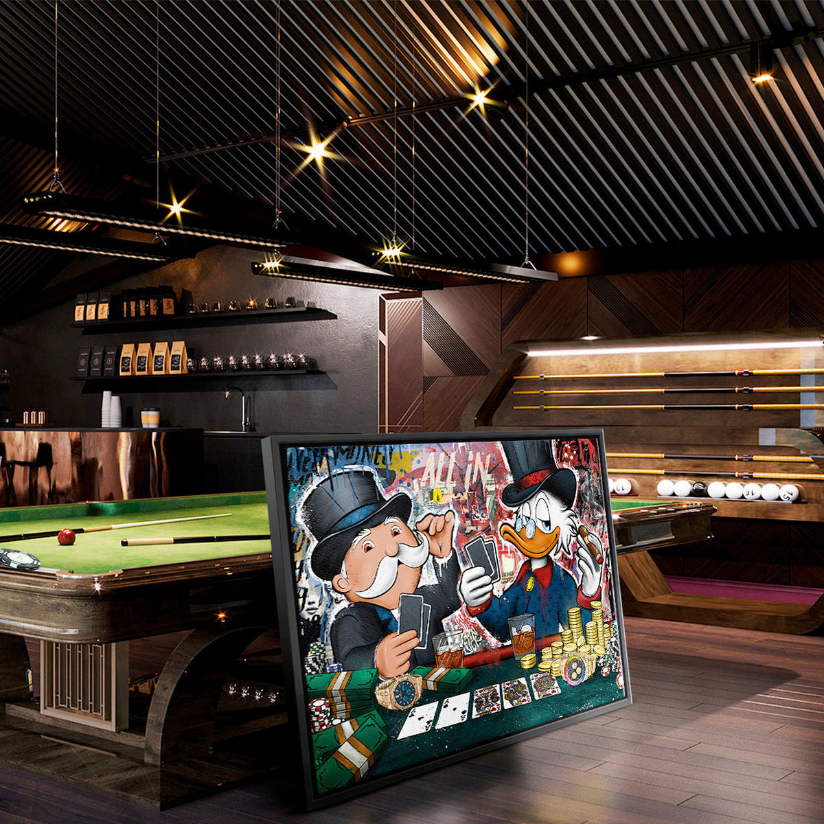 KUNSTDRUCK  - Multicolor, Design, Holz (120x90cm)