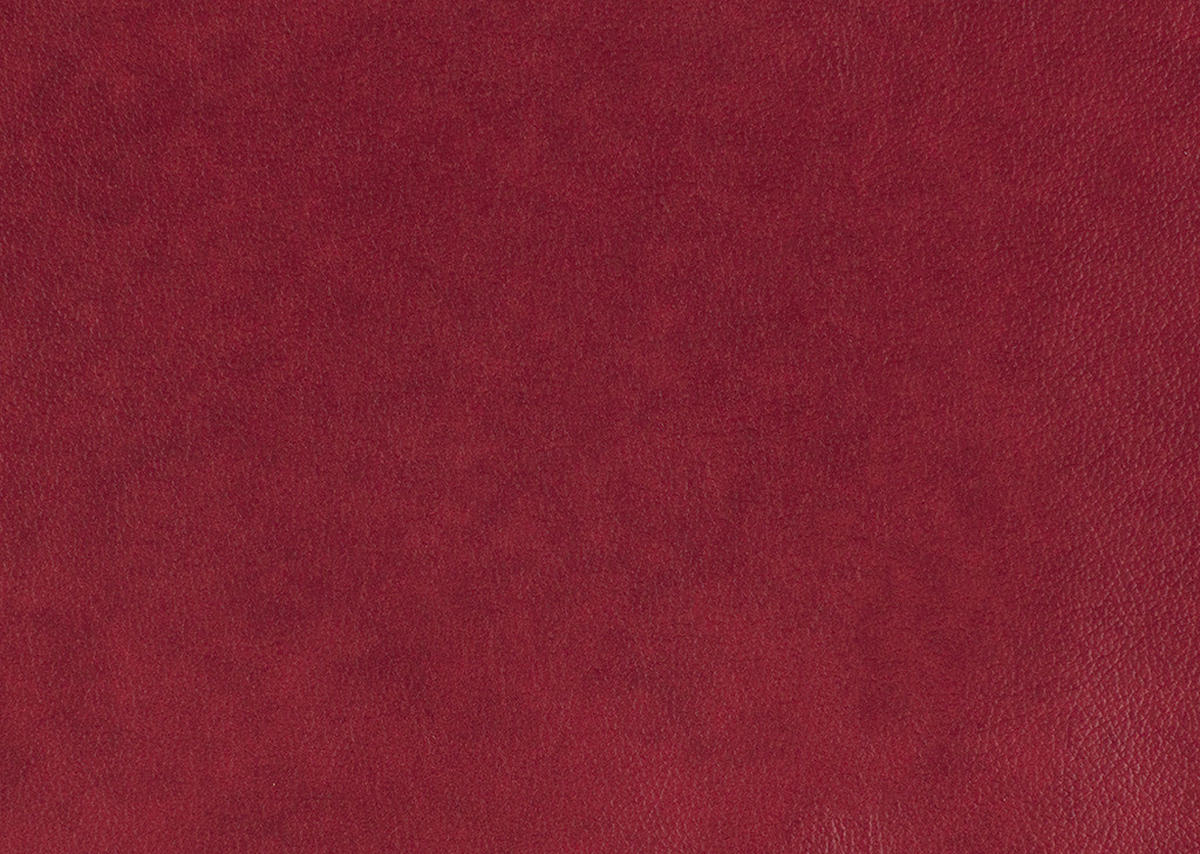 ECKSOFA in Echtleder Rot  334/172 cm  - Rot/Schwarz, Design, Leder/Metall (334/172cm) - Valdera