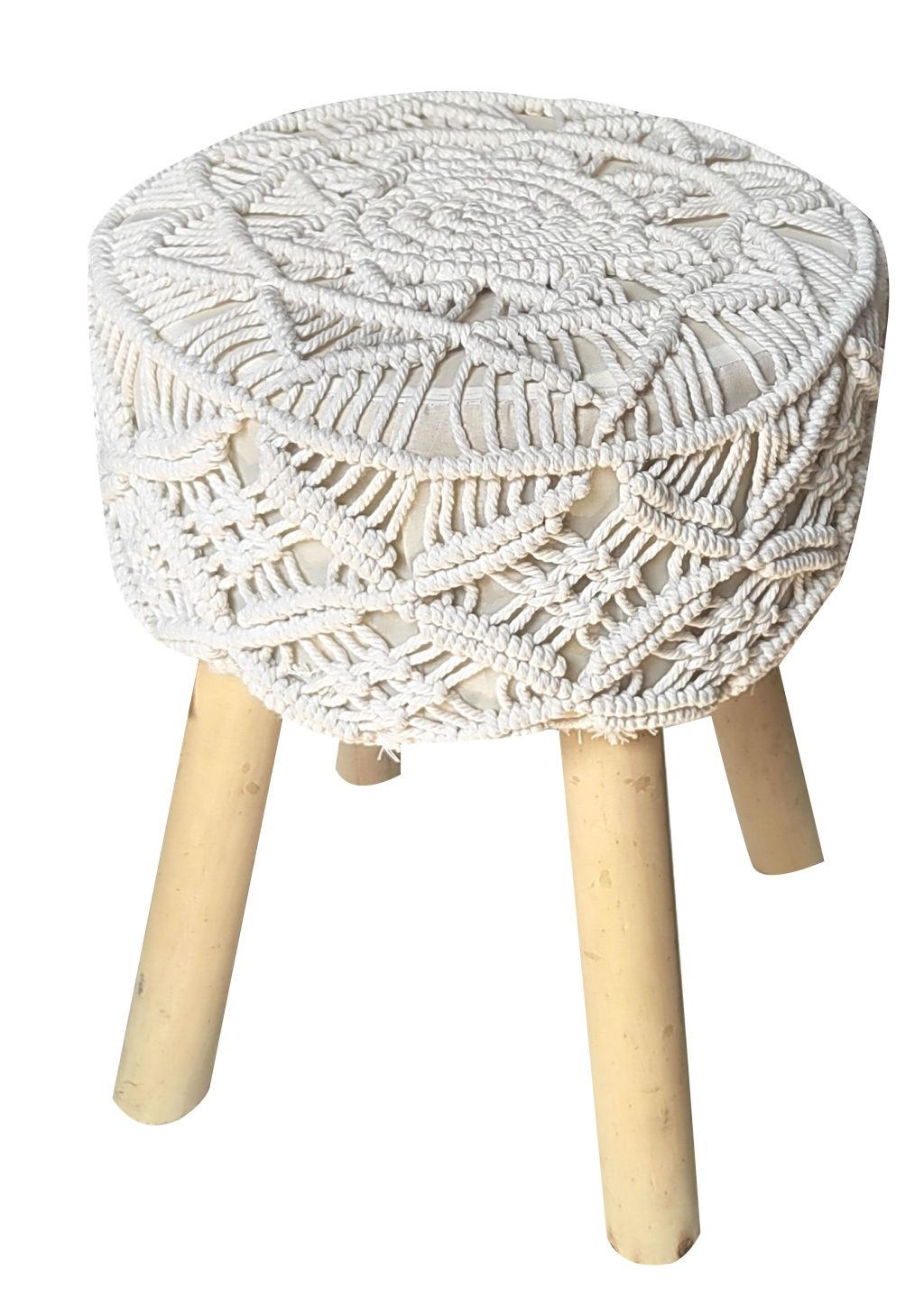 TABURE 30/41,5/30 cm  bela  - bela/crna, Moderno, tekstil/pločasti materijal (30/41,5/30cm) - MID.YOU