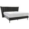 BOXSPRING KREVET 180/200 cm     crna  - crna, Design, drvni materijal/koža (180/200cm) - Esposa