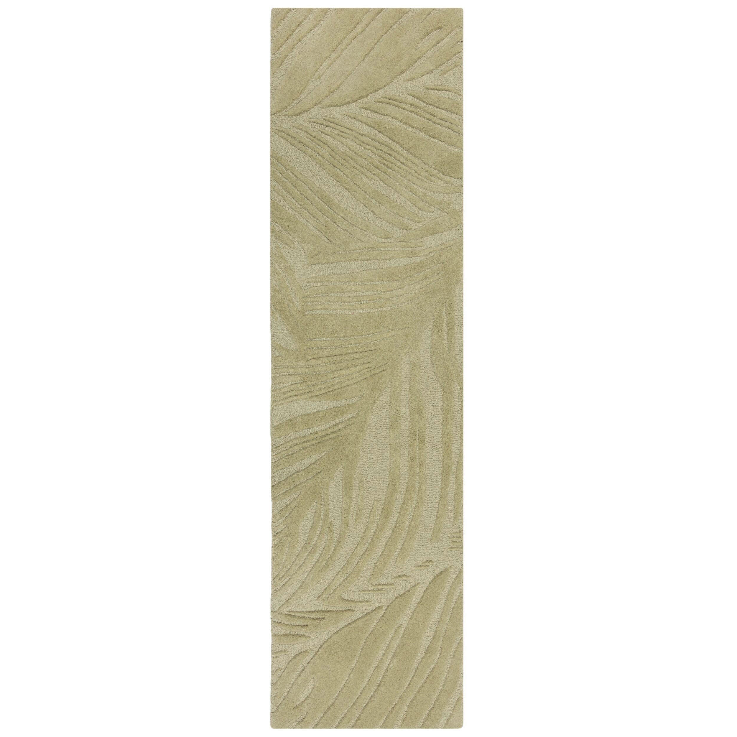 Flair Rugs Wollteppich Solace Hellgrün 60x230 cm