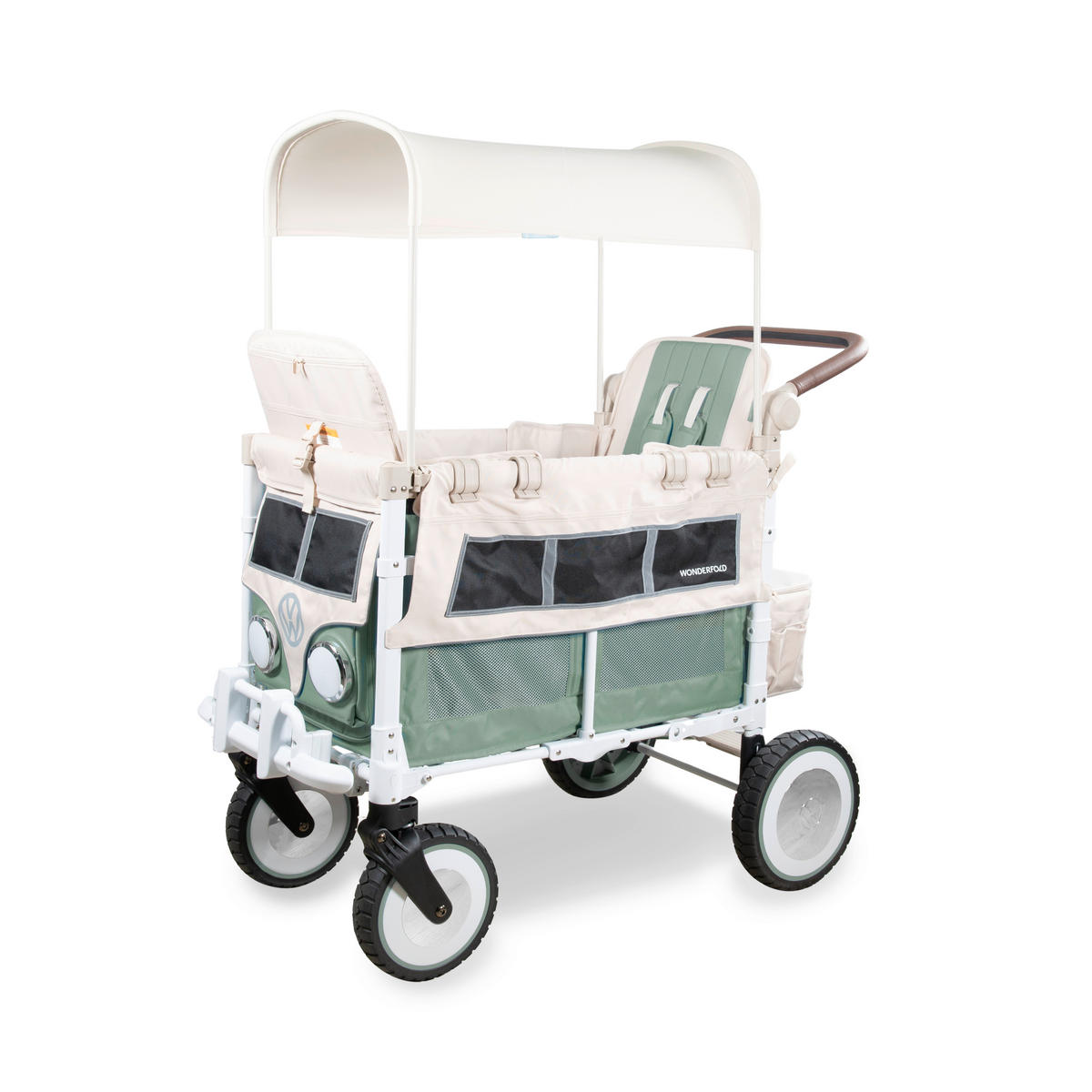 BOLLERWAGEN  VW2 VOLKSWAGEN STROLLER WAGON   - Salbeigrün/Beige, LIFESTYLE (63.5/128.27/137.16cm) - WONDERFOLD